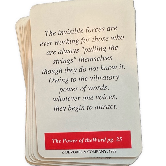 The Game of Life & How To Play It Florence Scovel Shinn Affirm Inspiring Cards - Picture 10 of 12